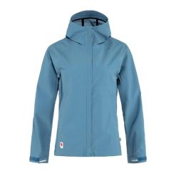 Kurtka przeciwdeszczowa damska Fjällräven HC Hydratic Trail. Niebieskie kurtki sportowe Fjällräven, xs, bez wzorów, bez kaptura, trekkingowe. Za 1,129.00 zł.