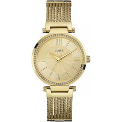 Guess Sukienka damska SOHO W0638L2. Żółte zegarki Guess, złote. W wyprzedaży za 529.00 zł.