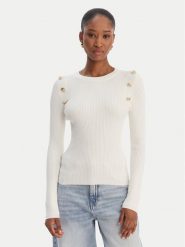 Guess Sweter W6RR58 Z2YK2 Écru Regular Fit. Swetry Guess, l, z aplikacjami, z wiskozy, bez ramiączek. Za 399.99 zł.