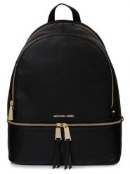 Michael Kors Skórzany plecak w kolorze czarnym - 30 x 38 x 12 cm rozmiar: onesize. Czarne plecaki Michael Kors, bez wzorów, z materiału. Za 796.99 zł.