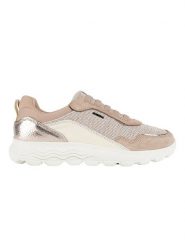 Geox Skórzane sneakersy "Spherica" w kolorze złoto-beżowo-białym rozmiar: 36. Białe trampki Geox, bez wzorów, z materiału, bez zapięcia. Za 141.19 zł.