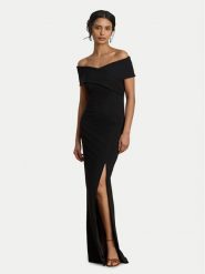 LAUREN RALPH LAUREN Sukienka wieczorowa 253P13931001 Czarny Slim Fit. Czarne sukienki Lauren Ralph Lauren, bez wzorów, z syntetyku, wizytowe, bez kołnierzyka, bez ramiączek. Za 1,599.00 zł.