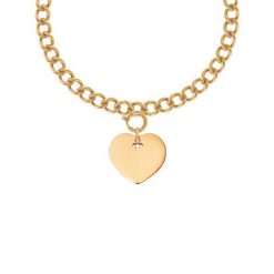 Naszyjnik z pozłacanym sercem na Łańcuchu No.4. Naszyjniki Lilou, pozłacane. Za 544.00 zł.