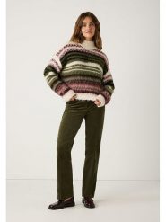 More & More Sweter w kolorze bordowo-kremowo-ciemnozielonym rozmiar: 46. Zielone swetry More & More, bez wzorów, bez ramiączek. Za 166.10 zł.