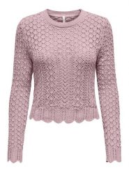 ONLY Sweter w kolorze jasnoróżowym rozmiar: M. Różowe swetry Only, m, bez wzorów, bez ramiączek. Za 96.95 zł.