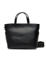 Tommy Hilfiger Torebka Th Logotape AW0AW17694 Czarny. Czarne torebki klasyczne TOMMY HILFIGER, bez wzorów, ze skóry, bez dodatków. Za 599.99 zł.