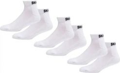 Odzież Skarpety unisex SkatePro Ankle Socks 3-Zestaw - Biały - 46-48. Biała skarpety SKATEPRO, bez wzorów. Za 19.99 zł.