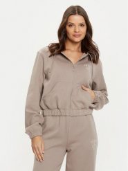 Guess Bluza V5RQ20 KC3D2 Szary Regular Fit. Szare bluzy Guess, xl, z aplikacjami, z syntetyku, bez kaptura. Za 199.99 zł.