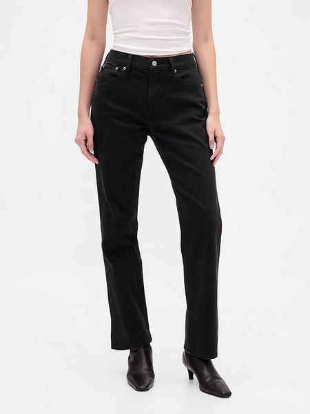 GAP Dżinsy - Regular fit - w kolorze czarnym rozmiar: W24. Czarne jeansy GAP, bez wzorów. Za 109.95 zł.