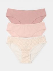 Majtki figi 3 pack - wielobarwny. Figi Sinsay, l, bez wzorów. Za 11.99 zł.