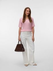Vero Moda Sweter w kolorze jasnoróżowym rozmiar: S. Różowe swetry Vero Moda, s, bez wzorów, bez ramiączek. Za 70.41 zł.