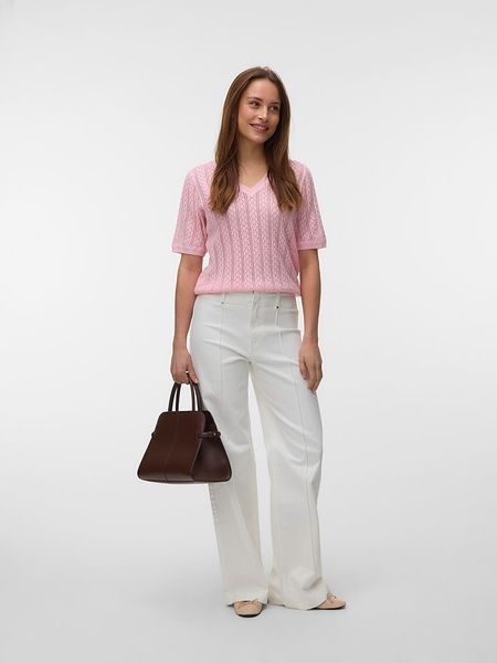 Vero Moda Sweter w kolorze jasnoróżowym rozmiar: S. Różowe swetry Vero Moda, s, bez wzorów, bez ramiączek. Za 104.95 zł.