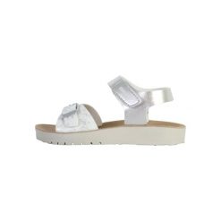 Sandały GEOX J SANDAL COSTAREI GI Srebrny. Szare sandały Geox, bez wzorów, z syntetyku, bez obcasa, bez zapięcia. Za 171.99 zł.