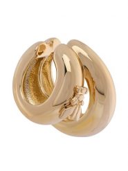 Patrizia Pepe Nausznica 2J2561/M074-F130 Złoty. Żółte kolczyki Patrizia Pepe, metalowe. Za 449.99 zł.