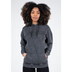 Crowley WoMęskie Oversize bluza z kapturem - Washed Szary. Szare bluzy GORILLA WEAR, s, bez wzorów, z kapturem. Za 298.00 zł.