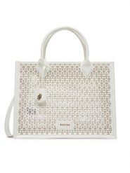 Badura Torebka WENN-02 Biały. Białe shopper Badura, bez wzorów, z materiału, bez dodatków. Za 299.99 zł.