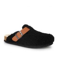 Kimberfeel Kapcie "Scarlett" w kolorze czarno-jasnobrązowym rozmiar: 39. Brązowe obuwie domowe Kimberfeel, bez wzorów, z materiału, bez zapięcia. Za 130.99 zł.