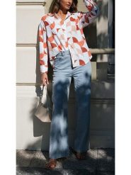 LA Angels Bluzka w kolorze biało-czerwono-pomarańczowym rozmiar: M. Białe bluzki LA Angels, m, bez wzorów, bez kołnierzyka, bez ramiączek. Za 126.99 zł.