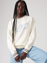Levi´s Bluza w kolorze kremowym rozmiar: XS. Brązowe bluzy s, bez wzorów, z bawełny, bez kaptura. Za 121.45 zł.