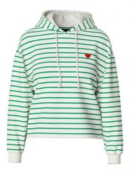 Pieces Bluza "Chilli" w kolorze kremowo-zielonym rozmiar: M. Brązowe bluzy Pieces, m, bez wzorów, z kapturem. Za 110.04 zł.