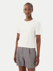 Vero Moda Bluzka Tassa 10344368 Biały Regular Fit. Białe bluzki Vero Moda, s, bez wzorów, z syntetyku, bez kołnierzyka, bez ramiączek. Za 109.99 zł.