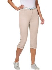 WITT WEIDEN Rybaczki dżinsowe - Skinny fit - w kolorze beżowym rozmiar: 52. Brązowe szorty WITT WEIDEN, bez wzorów, z tkaniny, klasyczne. Za 87.19 zł.