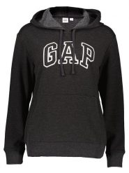 GAP Bluza w kolorze antracytowym rozmiar: XXS. Czarne bluzy GAP, xxs, bez wzorów, z kapturem. Za 105.45 zł.