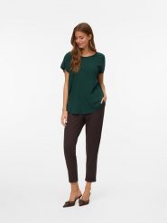 Vero Moda Spodnie materiałowe w kolorze brązowym rozmiar: S/L34. Brązowe spodnie materiałowe Vero Moda, l, bez wzorów, z materiału. Za 114.95 zł.