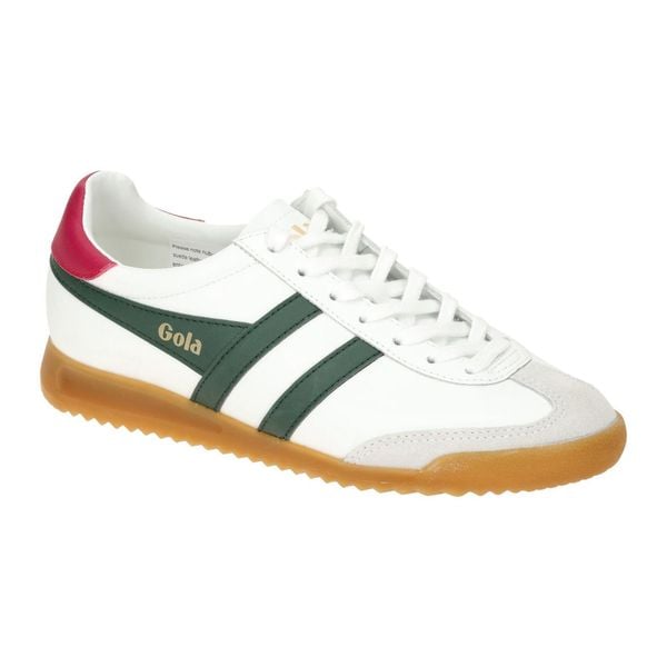 Damskie skórzane buty sportowe Gola Torpedo. Białe obuwie sportowe Gola, bez zapięcia, trekkingowe. Za 468.00 zł.