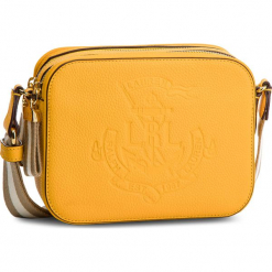 Torebka LAUREN RALPH LAUREN - Huntley 431716030004 Sunflower. Żółte listonoszki Lauren Ralph Lauren, bez wzorów, ze skóry, bez dodatków. W wyprzedaży za 609.00 zł.