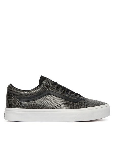Vans Tenisówki Old Skool VN000EDYBM81 Czarny. Czarne trampki Vans, bez wzorów, ze skóry, bez zapięcia. Za 260.99 zł.