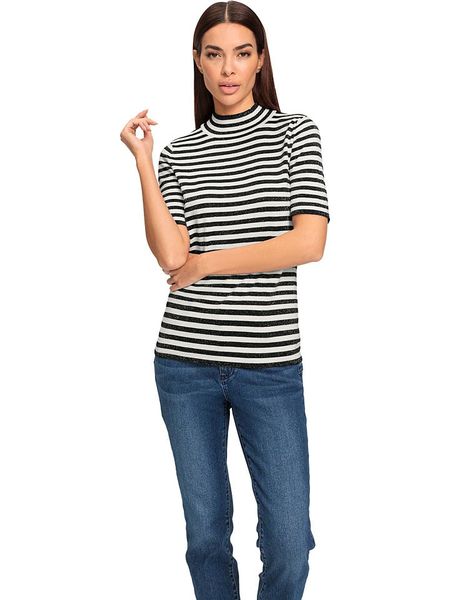 Heine Sweter w kolorze czarno-kremowym rozmiar: 40. Brązowe swetry Heine, bez wzorów, bez ramiączek. Za 69.91 zł.