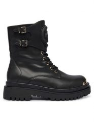 Just Cavalli Trapery 79RA3S92 ZSD48 Czarny. Czarne trapery i śniegowce Just Cavalli, ze skóry. Za 1,059.00 zł.