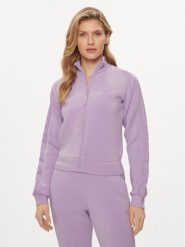 Guess Bluza Allie V2YQ17 K7UW2 Fioletowy Regular Fit. Fioletowe bluzy Guess, xs, z aplikacjami, z wiskozy, bez kaptura. Za 219.99 zł.