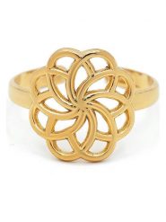 MOODE Pierścionek "Vanessa" rozmiar: onesize. Żółte pierścionki MOODE, ze stali. Za 43.99 zł.