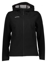 Mammut Kurtka softshellowa "Outdoor SO" w kolorze czarnym rozmiar: L. Czarne kurtki sportowe Mammut, l, bez wzorów, z materiału, bez kaptura, outdoorowe. Za 409.95 zł.