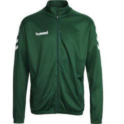 Bluza sportowa dla dorosłych Hummel Core Poly Jacket. Zielone bluzy Hummel, xl, bez wzorów, bez kaptura. Za 89.00 zł.