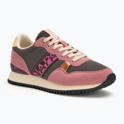 Buty damskie Napapijri Astra. Brązowe trekkingi Napapijri, trekkingowe. Za 279.99 zł.