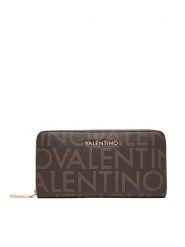 Valentino Duży Portfel Damski Regina Re VPS9IS155 Brązowy. Brązowe portfele Valentino, bez wzorów, ze skóry. Za 249.99 zł.