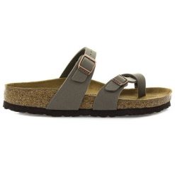 Japonki damskie Birkenstock Mayari (0071071). Szare klapki Birkenstock, bez wzorów, bez obcasa. Za 399.99 zł.