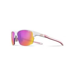 Okulary przeciwsłoneczne rowerowe JULBO Split biało różowe kat. 3Cf. Białe okulary przeciwsłoneczne JULBO, bez wzorów, sportowe. Za 420.00 zł.