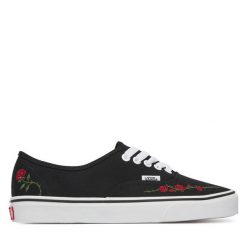 Tenisówki Vans. Czarne trampki Vans, bez wzorów, bez zapięcia. Za 369.99 zł.