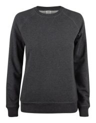 Clique Premium OC Roundneck Women – Bluza damska z bawełny organicznej. Szare bluzy CLIQUE, s, bez wzorów, z bawełny, bez kaptura. Za 233.98 zł.
