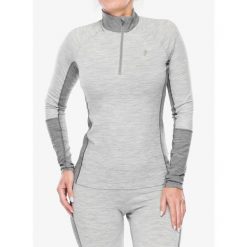 Bluza termoaktywna damska Peak Performance Magic Half Zip. Szare bielizna sportowa Peak Performance, na zimę, bez wzorów, bez kaptura. Za 307.99 zł.