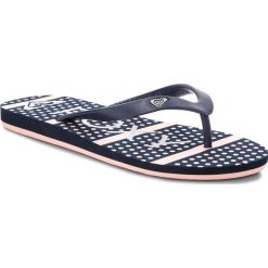 Japonki ROXY - ARJL100669 Nsp. Niebieskie klapki Roxy, bez wzorów, z tworzywa sztucznego, bez obcasa. W wyprzedaży za 69.00 zł.