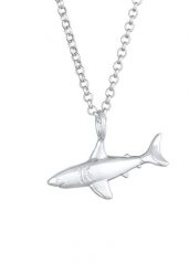 Elli Damski naszyjnik z zawieszką Shark Ocean Summer Trend w pozłacanym srebrze próby 925 Sterling Silver Naszyjniki 1 ct. Szare naszyjniki Elli, pozłacane. Za 274.79 zł.