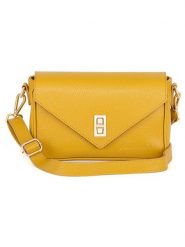 Anna Morellini Skórzana torebka "Terina" w kolorze żółtym - 22 x 16 x 6,5 cm rozmiar: onesize. Żółte torby na ramię Anna Morellini, bez wzorów, z materiału, na ramię, bez dodatków. Za 260.99 zł.