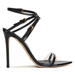 Sandały Elisabetta Franchi. Czarne sandały Elisabetta Franchi, bez wzorów, bez obcasa, na szpilce, bez zapięcia. Za 1,353.99 zł.