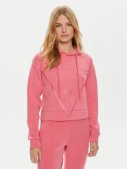 Guess Bluza V2YQ08 K7UW2 Różowy Regular Fit. Czerwone bluzy Guess, l, z aplikacjami, z wiskozy, bez kaptura. Za 189.99 zł.