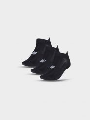 4F Skarpety treningowe przed kostkę (3-pack) damskie - czarne 35-38. Czarne skarpety 4f, bez wzorów, z elastanu. Za 44.99 zł.